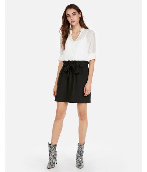 Express Womens High Waisted Sash-tie Waist