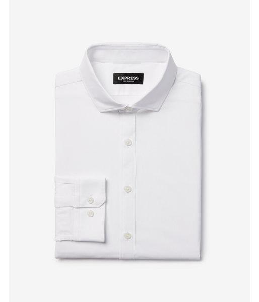 Express Mens Express Mens Extra Slim Solid Wrinkle-resistant Performance Dress
