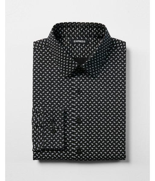 Express Mens Slim Floral Print Dress