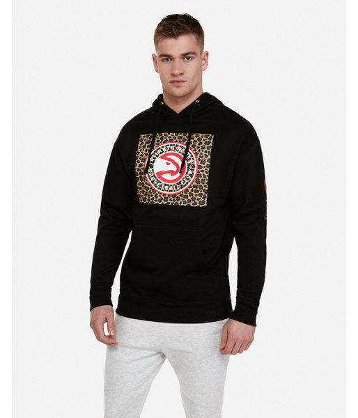 Express Mens Atlanta Hawks Nba Fleece Hoodie