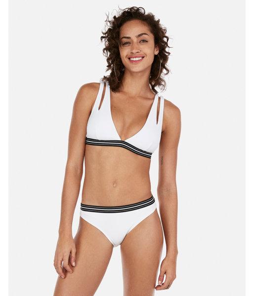 Express Womens Sporty Banded Bikini Bottoms