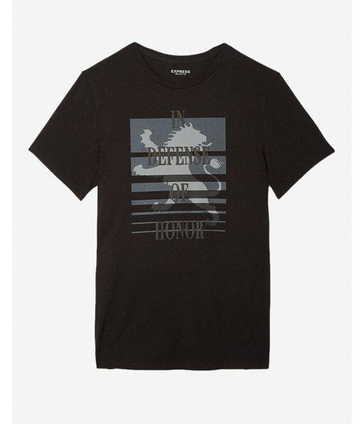 Express In Defense Of Honor Crew Neck Graphic Tee