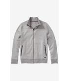 Express Men's Outerwear Heather Gray Double Knit Track Jacket