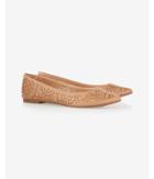 Express Studded Cut-out Pointed Toe Flat