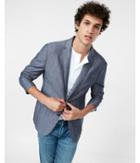 Express Slub Linen-cotton Blazer