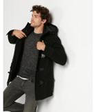 Express Mens Recycled Wool Toggle Coat