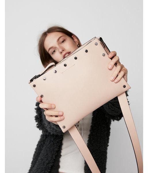 Express Womens Studded Flat Cross Body Bag