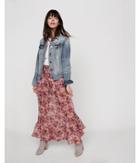 Express Womens Tie Front Flutter Hem