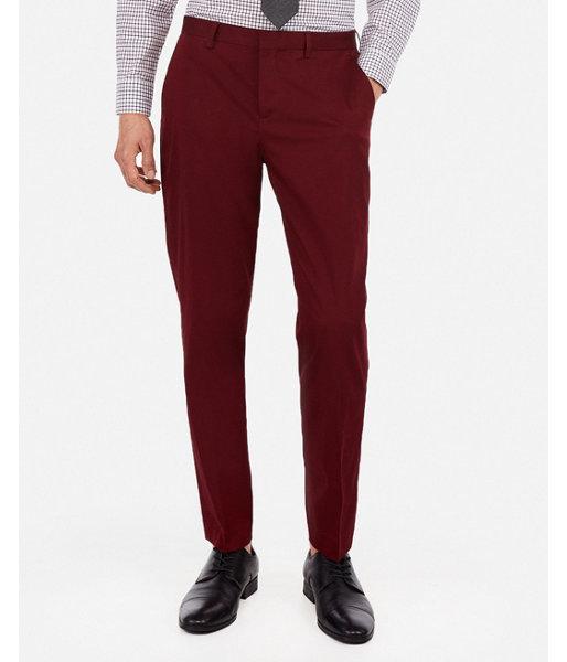 Express Mens Express Mens Slim Chianti Cotton Blend Performance Stretch