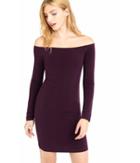 Express Women's Dresses Currant Fitted Off The