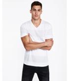 Express Mens Dot Print V-neck Tee