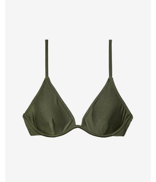 Express Womens Shimmer Exposed V-wire Bikini Top