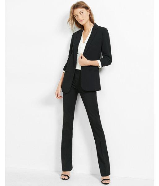Express Womens Mid Rise Barely Boot Columnist Pant