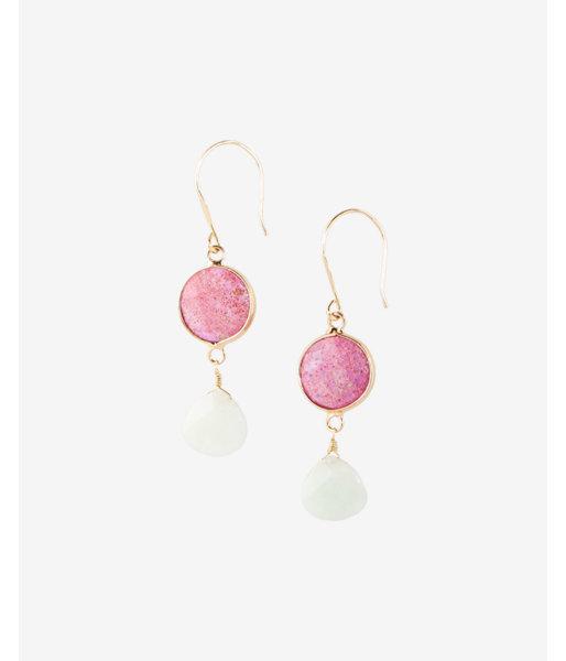 Express Double Stone Drop Earrings