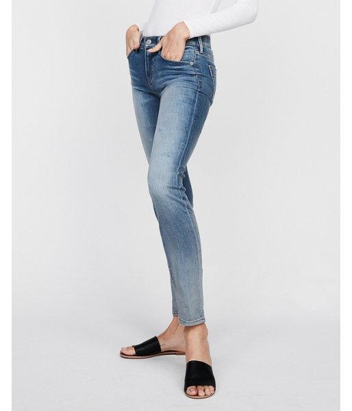 Express Womens Mid Rise Light Wash Stretch