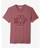 Express Exp Logo V-neck Graphic Tee