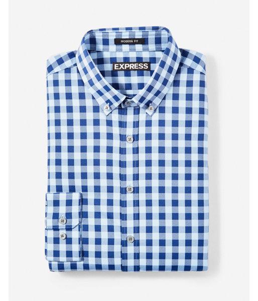 Express Mens Classic Fit Check Performance Dress