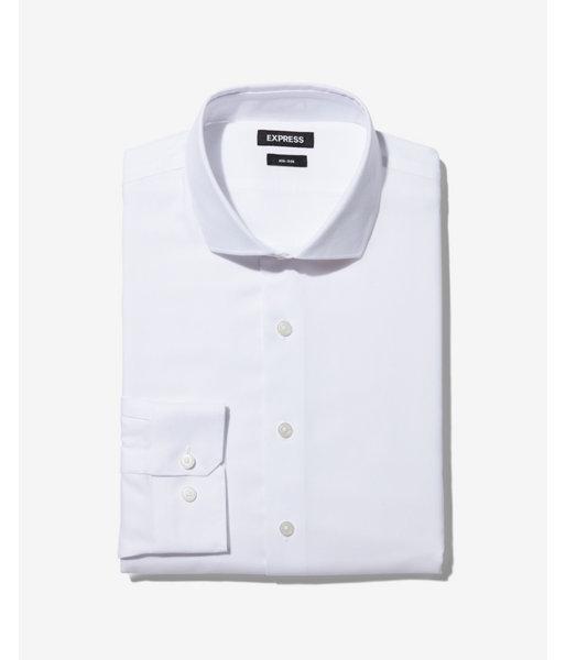 Express Mens Slim Solid Non-iron Dress
