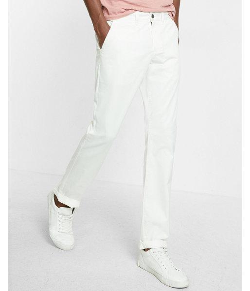 Express Mens Slim Fit Linen-blend Chino Pant