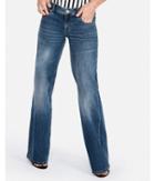 Express Womens Low Rise Wide Leg Original Jeans