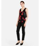 Express Womens Floral V-neck Relaxed Tank