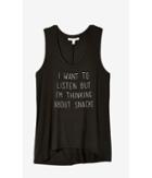 Express Women's Tanks Express One Eleven Snacks Graphic Tank