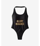 Express Womens All My Beaches One-piece
