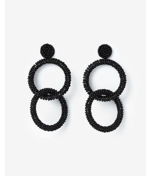 Express Womens Wrapped Double Link Drop Earrings