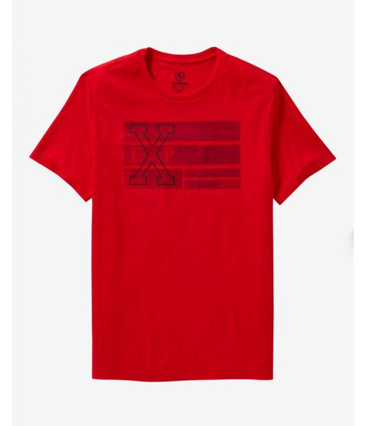 Express Exp Textured Bars Graphic T-shirt