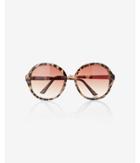 Express Womens Oversized Round Tortoise Shell