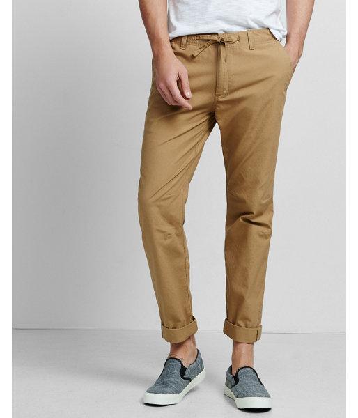 Express Mens Khaki Flight Pant