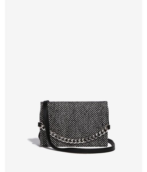 Express Womens Fabric Flap Chain Bag