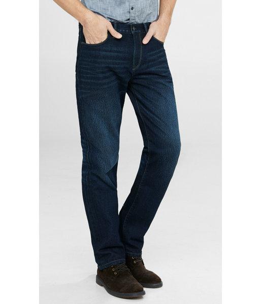 Express Men's Jeans Classic Fit Kingston Dark Straight