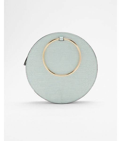 Express Womens O-ring Handle Circle Crossbody Bag