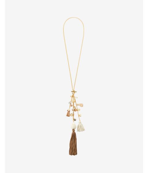Express Womens Tassel Toggle Pendant Drop Necklace