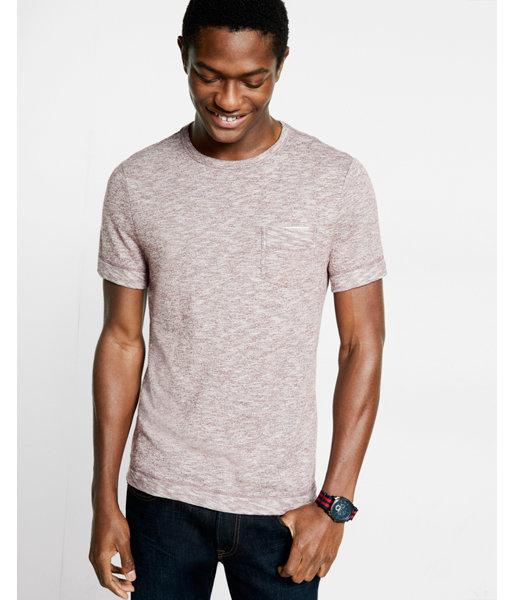 Express Marled Slub Crew Neck Tee