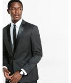 Express Mens Slim Photographer Micro Dot Tuxedo Blazer