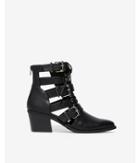 Express Womens Cut-out Buckle Strap Ankle Booties