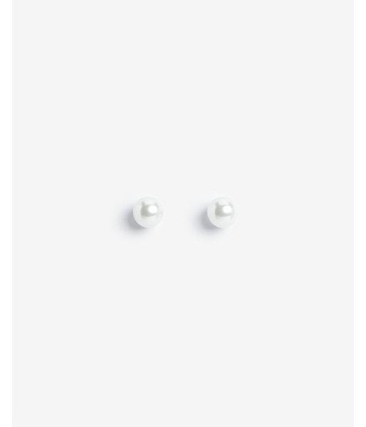 Express Womens Pearl Post Back Earrings