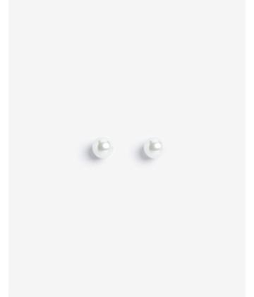 Express Womens Pearl Post Back Earrings
