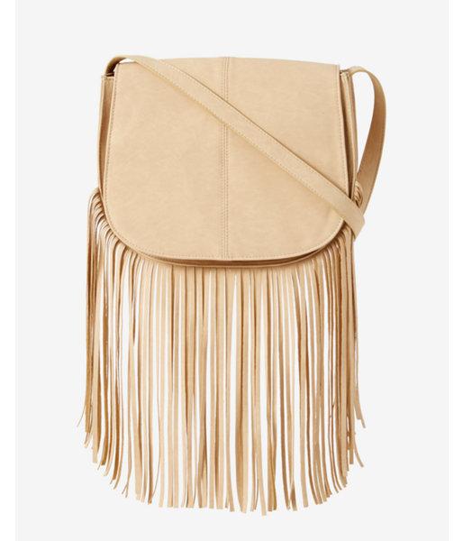 Express Womens Fringed Cross Body