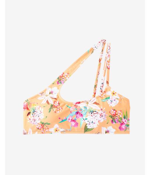 Express Printed Strappy One Shoulder Bikini