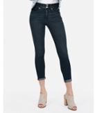 Express Womens Express Womens Petite High Waisted Denim Perfect Cropped Stretch+
