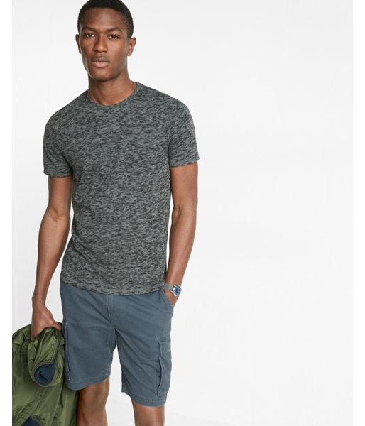 Express Mens Burnout Jersey Short Sleeve Crew Neck Tee