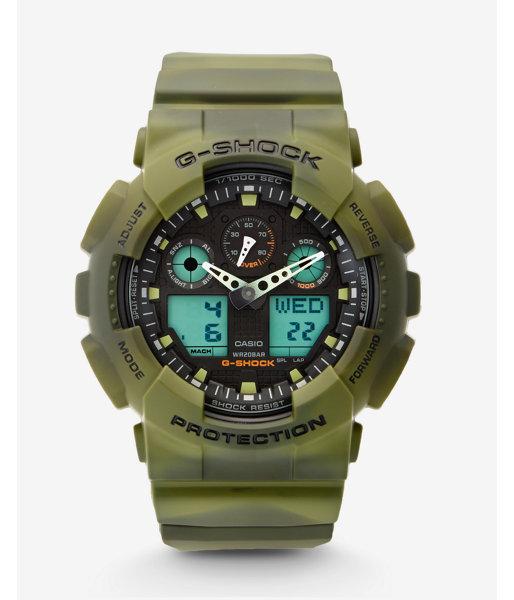 Express G-shock Extra Large Green Camo Watch