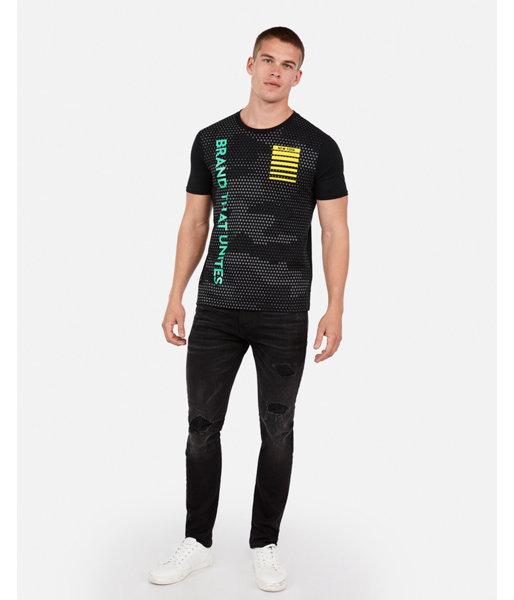 Express Mens Brand That Unites Black New York Graphic T-shirt