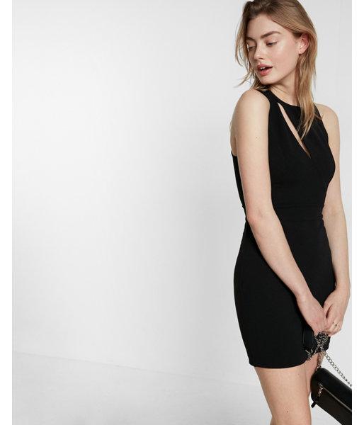 Express Womens Sleeveless Cut-out  Dress