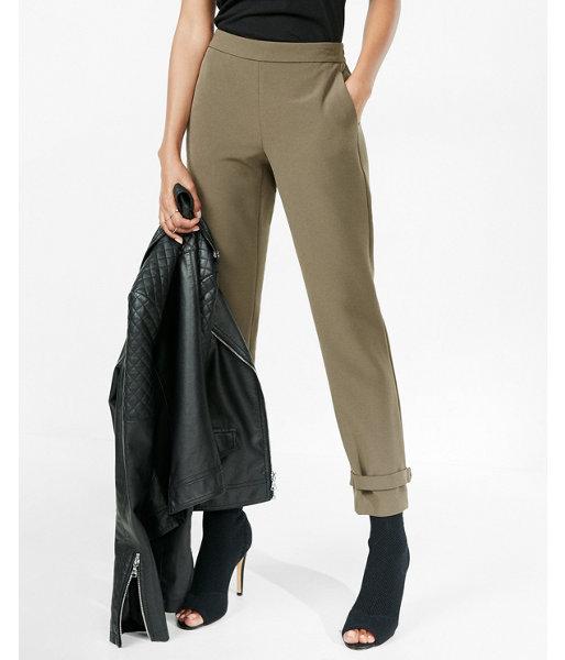 Express Womens Mid Rise D-ring Ankle Pant