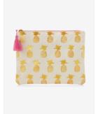 Express Slant Gold Pineapple Pouch