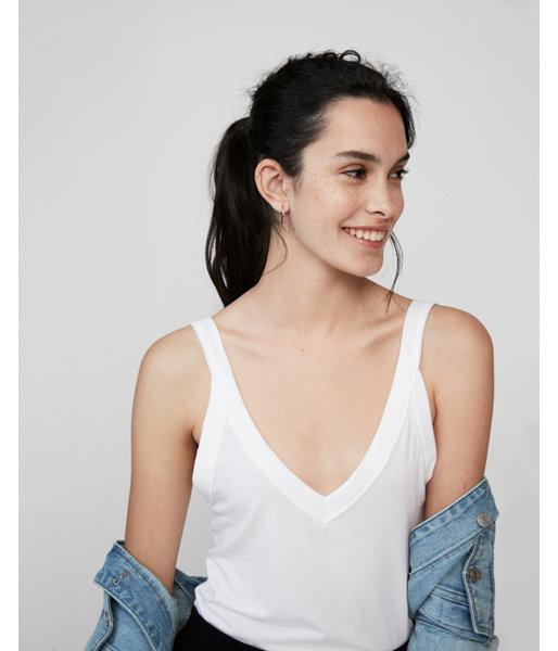 Express Womens Binding Double V Cami